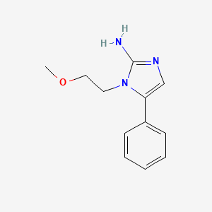 molecular formula C12H15N3O B2598293 1-(2-甲氧基乙基)-5-苯基-1H-咪唑-2-胺 CAS No. 842973-94-8