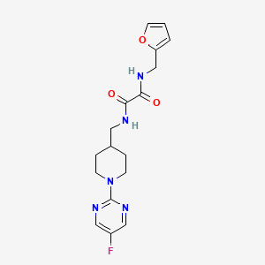 N1-((1-(5-fluoropyrimidin-2-yl)piperidin-4-yl)methyl)-N2-(furan-2-ylmethyl)oxalamide