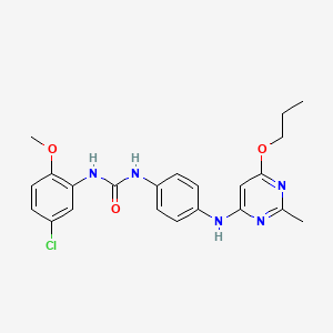 1-(5-Chloro-2-methoxyphenyl)-3-(4-((2-methyl-6-propoxypyrimidin-4-yl)amino)phenyl)urea