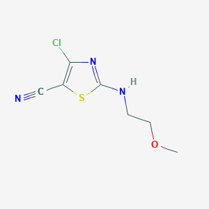 4-Chloro-2-[(2-methoxyethyl)amino]-1,3-thiazole-5-carbonitrile