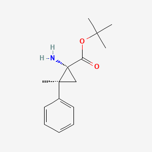 Tert-butyl (1R,2S)-1-amino-2-methyl-2-phenylcyclopropane-1-carboxylate