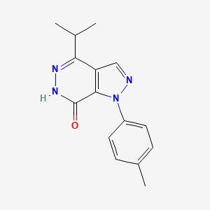 1-(4-methylphenyl)-4-(propan-2-yl)-1H,6H,7H-pyrazolo[3,4-d]pyridazin-7-one
