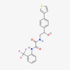 N1-(2-hydroxy-2-(4-(thiophen-3-yl)phenyl)ethyl)-N2-(2-(trifluoromethyl)phenyl)oxalamide