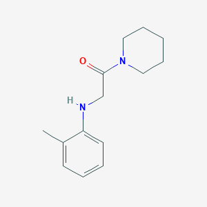 2-[(2-Methylphenyl)amino]-1-(piperidin-1-yl)ethan-1-one