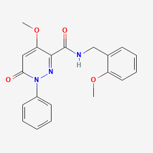 4-methoxy-N-(2-methoxybenzyl)-6-oxo-1-phenyl-1,6-dihydropyridazine-3-carboxamide