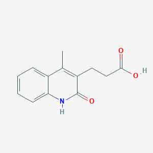 3-(2-Hydroxy-4-methyl-3-quinolyl)propanoic acid