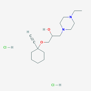 1-(4-Ethylpiperazin-1-yl)-3-((1-ethynylcyclohexyl)oxy)propan-2-ol dihydrochloride