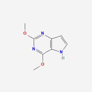 molecular formula C8H9N3O2 B2598380 2,4-dimethoxy-5H-pyrrolo[3,2-d]pyrimidine CAS No. 84538-40-9