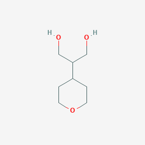 molecular formula C8H16O3 B2598381 2-(Oxan-4-yl)propane-1,3-diol CAS No. 1891157-54-2