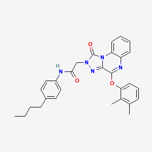 molecular formula C29H29N5O3 B2598391 N-(4-butylphenyl)-2-(4-(2,3-dimethylphenoxy)-1-oxo-[1,2,4]triazolo[4,3-a]quinoxalin-2(1H)-yl)acetamide CAS No. 1185083-28-6