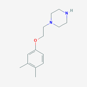 molecular formula C14H22N2O B2598403 1-[2-(3,4-二甲基苯氧基)-乙基]-哌嗪 CAS No. 401801-44-3