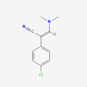 (2z)-2-(4-Chlorophenyl)-3-(dimethylamino)prop-2-enenitrile