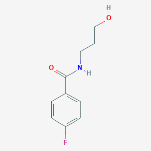 molecular formula C10H12FNO2 B259841 4-fluoro-N-(3-hydroxypropyl)benzamide 