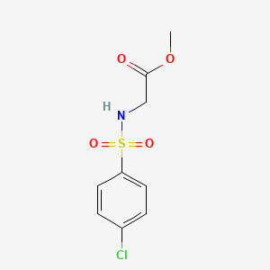 molecular formula C9H10ClNO4S B2598415 2-{[(4-氯苯基)磺酰基]氨基}乙酸甲酯 CAS No. 106111-15-3