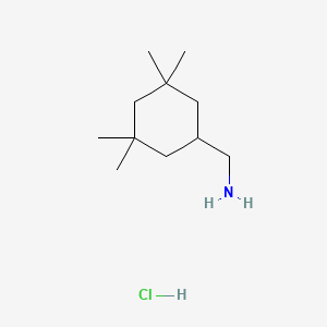 molecular formula C11H24ClN B2598423 (3,3,5,5-Tetramethylcyclohexyl)methanamine hydrochloride CAS No. 219835-66-2