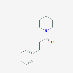 molecular formula C15H21NO B259843 4-Methyl-1-(3-phenylpropanoyl)piperidine 