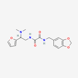 N1-(benzo[d][1,3]dioxol-5-ylmethyl)-N2-(2-(dimethylamino)-2-(furan-2-yl)ethyl)oxalamide