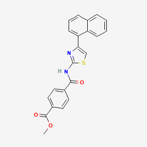Methyl 4-((4-(naphthalen-1-yl)thiazol-2-yl)carbamoyl)benzoate