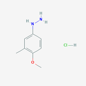 molecular formula C8H13ClN2O B2598434 1-(4-Methoxy-3-methylphenyl)hydrazine hydrochloric acid salt CAS No. 876299-35-3