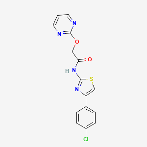 N-(4-(4-chlorophenyl)thiazol-2-yl)-2-(pyrimidin-2-yloxy)acetamide