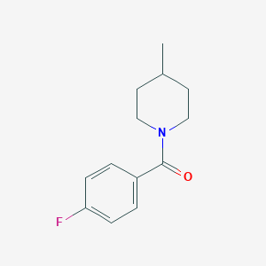 molecular formula C13H16FNO B259844 1-(4-Fluorobenzoyl)-4-methylpiperidine 