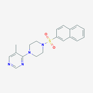 5-Methyl-4-(4-(naphthalen-2-ylsulfonyl)piperazin-1-yl)pyrimidine