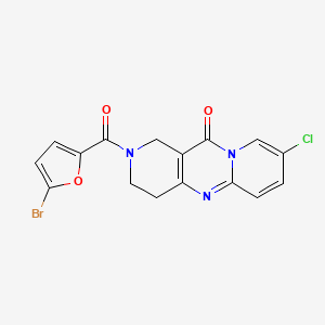 2-(5-bromofuran-2-carbonyl)-8-chloro-3,4-dihydro-1H-dipyrido[1,2-a:4',3'-d]pyrimidin-11(2H)-one