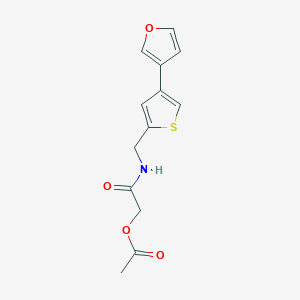 [2-[[4-(Furan-3-yl)thiophen-2-yl]methylamino]-2-oxoethyl] acetate