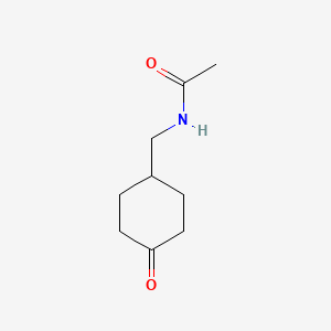 molecular formula C9H15NO2 B2598488 N-(4-氧代环己基甲基)-乙酰胺 CAS No. 30482-18-9