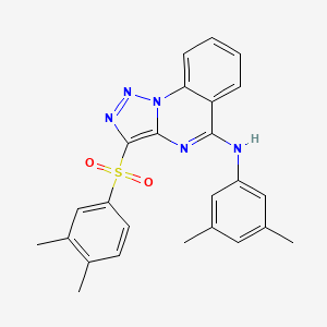 N-(3,5-dimethylphenyl)-3-(3,4-dimethylphenyl)sulfonyltriazolo[1,5-a]quinazolin-5-amine