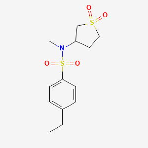 N-(1,1-dioxo-1lambda6-thiolan-3-yl)-4-ethyl-N-methylbenzene-1-sulfonamide