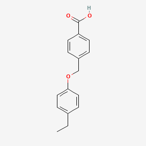 molecular formula C16H16O3 B2598502 4-[(4-Ethylphenoxy)methyl]benzoic acid CAS No. 380176-04-5