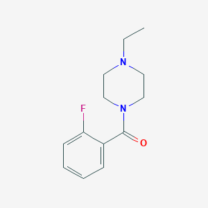 molecular formula C13H17FN2O B259851 1-Ethyl-4-(2-fluorobenzoyl)piperazine 