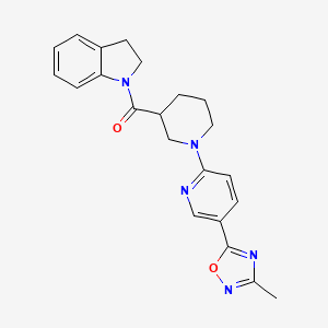 1-({1-[5-(3-Methyl-1,2,4-oxadiazol-5-yl)pyridin-2-yl]piperidin-3-yl}carbonyl)indoline