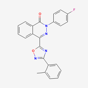 2-(4-fluorophenyl)-4-[3-(2-methylphenyl)-1,2,4-oxadiazol-5-yl]phthalazin-1(2H)-one