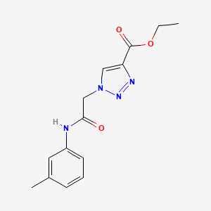 molecular formula C14H16N4O3 B2598532 ethyl 1-{[(3-methylphenyl)carbamoyl]methyl}-1H-1,2,3-triazole-4-carboxylate CAS No. 902482-27-3