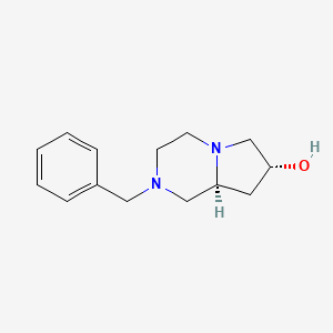 molecular formula C14H20N2O B2598560 (7R,8aS)-2-benzyloctahydropyrrolo[1,2-a]pyrazin-7-ol CAS No. 132715-08-3
