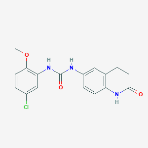 molecular formula C17H16ClN3O3 B2598562 1-(5-氯-2-甲氧基苯基)-3-(2-氧代-1,2,3,4-四氢喹啉-6-基)脲 CAS No. 1170535-75-7