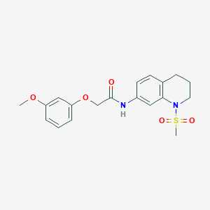 2-(3-methoxyphenoxy)-N-(1-methylsulfonyl-3,4-dihydro-2H-quinolin-7-yl)acetamide