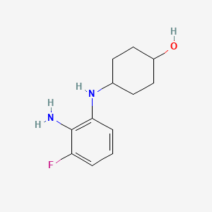 (1R*,4R*)-4-(2-Amino-3-fluorophenylamino)cyclohexanol