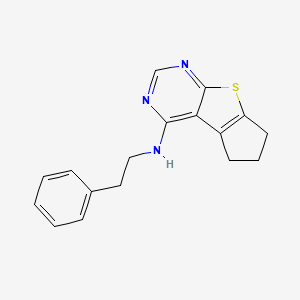 N-phenethyl-6,7-dihydro-5H-cyclopenta[4,5]thieno[2,3-d]pyrimidin-4-amine