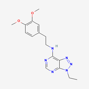 molecular formula C16H20N6O2 B2598607 N-[2-(3,4-dimethoxyphenyl)ethyl]-3-ethyltriazolo[4,5-d]pyrimidin-7-amine CAS No. 899974-86-8