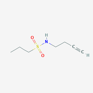 molecular formula C7H13NO2S B2598623 N-(but-3-yn-1-yl)propane-1-sulfonamide CAS No. 1343135-10-3