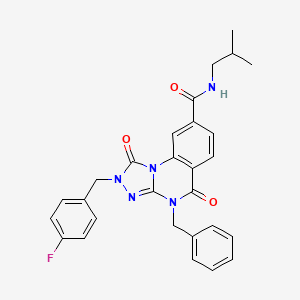 4-benzyl-2-(4-fluorobenzyl)-N-isobutyl-1,5-dioxo-1,2,4,5-tetrahydro-[1,2,4]triazolo[4,3-a]quinazoline-8-carboxamide