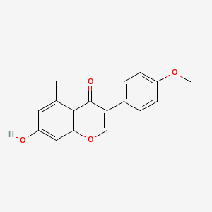 molecular formula C17H14O4 B2598640 7-Hydroxy-3-(4-methoxyphenyl)-5-methylchromen-4-one CAS No. 128672-43-5