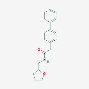 molecular formula C19H21NO2 B259865 2-(4-BIPHENYLYL)-N-(TETRAHYDRO-2-FURANYLMETHYL)ACETAMIDE 