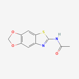 molecular formula C10H8N2O3S B2598654 N-([1,3]dioxolo[4,5-f][1,3]benzothiazol-6-yl)acetamide CAS No. 892852-95-8
