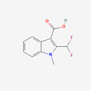 molecular formula C11H9F2NO2 B2598656 2-(Difluoromethyl)-1-methylindole-3-carboxylic acid CAS No. 2248304-25-6