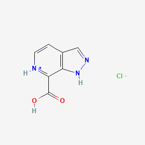 1H-Pyrazolo[3,4-c]pyridin-6-ium-7-carboxylic acid;chloride