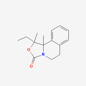 molecular formula C15H19NO2 B2598679 1-Ethyl-1,10b-dimethyl-1,5,6,10b-tetrahydro[1,3]oxazolo[4,3-a]isoquinolin-3-one CAS No. 447411-24-7